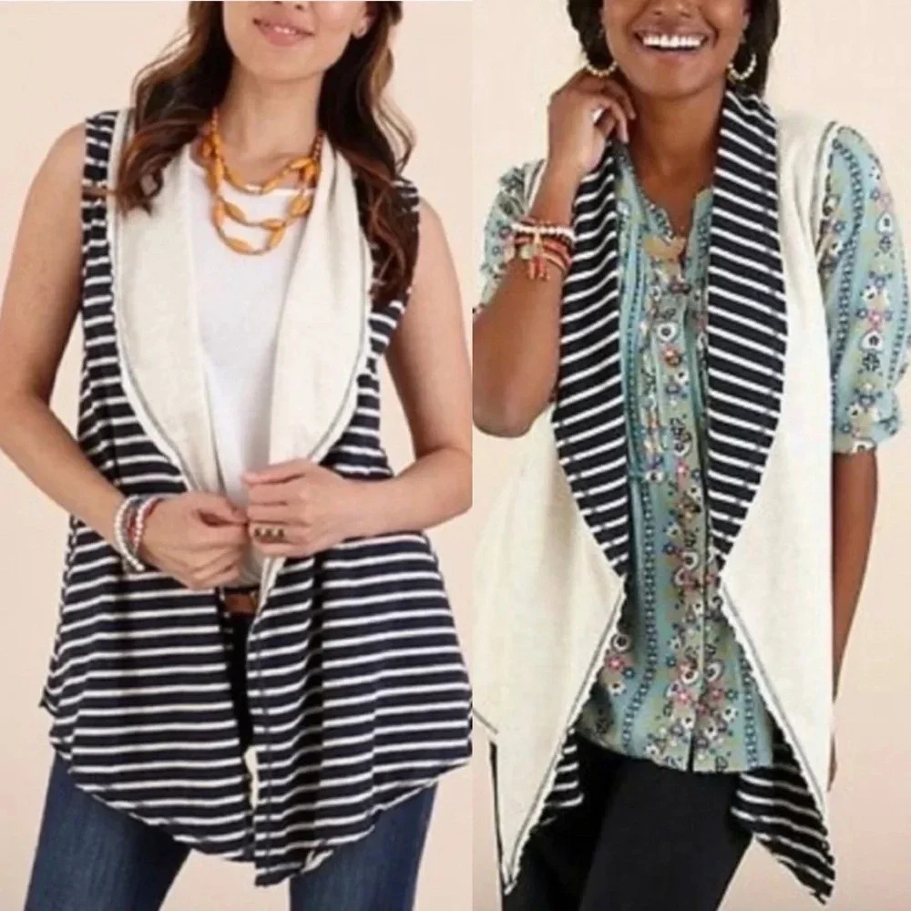Matilda Jane | Once Upon A Time Full Moon Vest Reversible Sold Striped